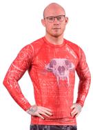 Okami wolf skull Rashguard - red